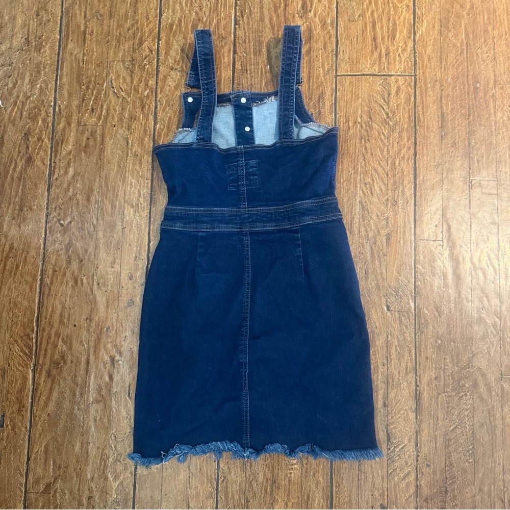 Wax Jean Mini Basic Denim Button Front Dress Sz S… - image 2